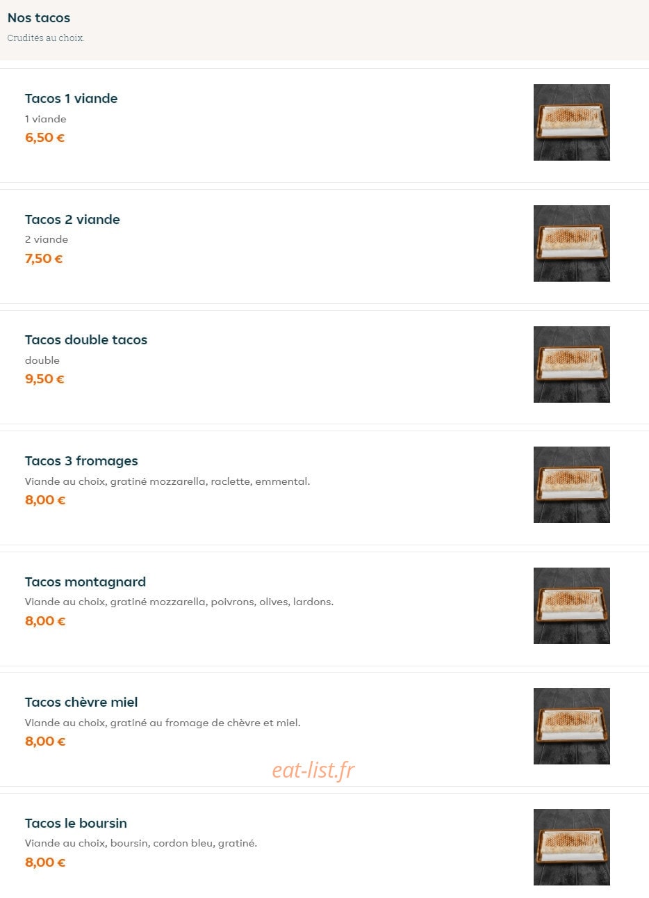 My Food — carte page 9