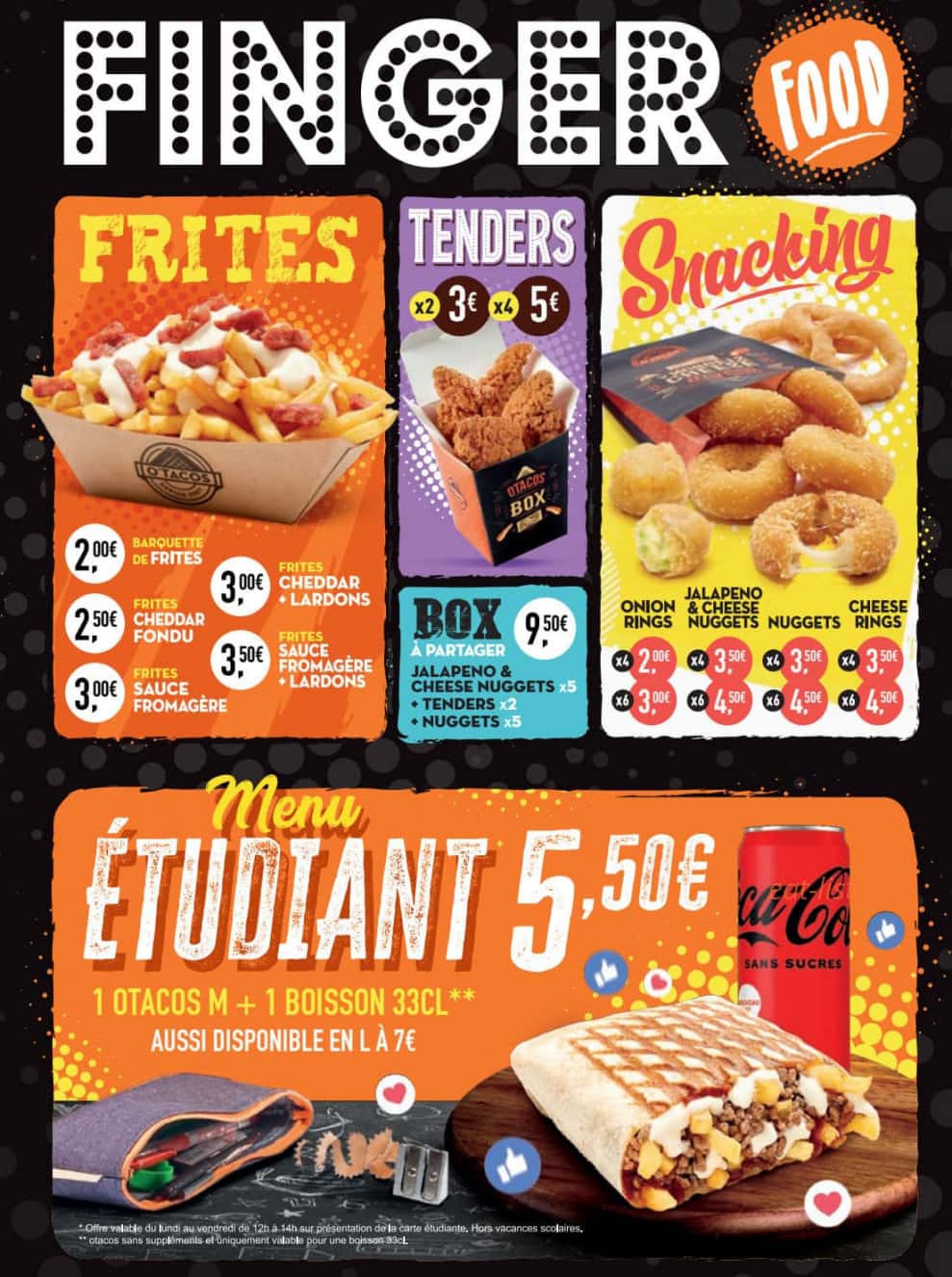 O'Tacos — carte page 3