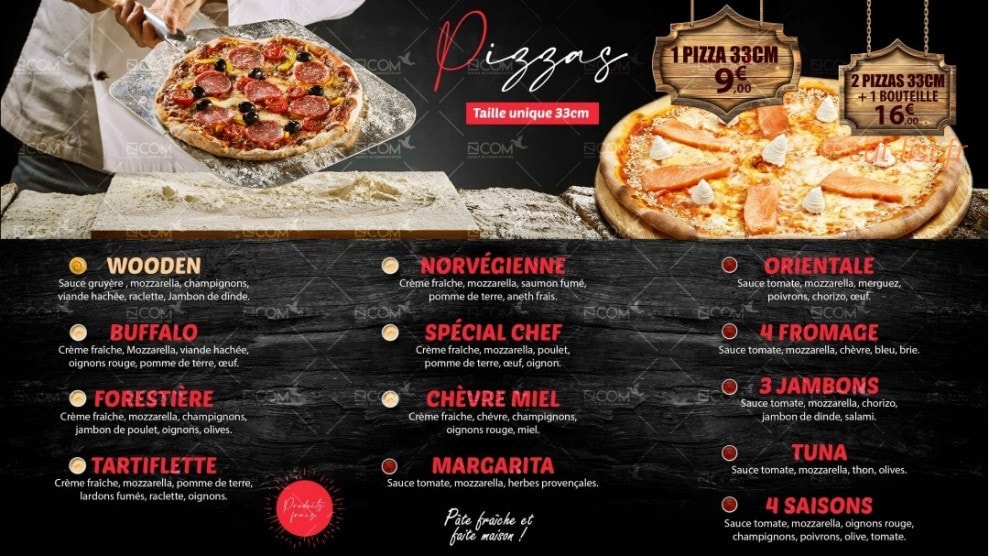 O'Wooden — carte page 2