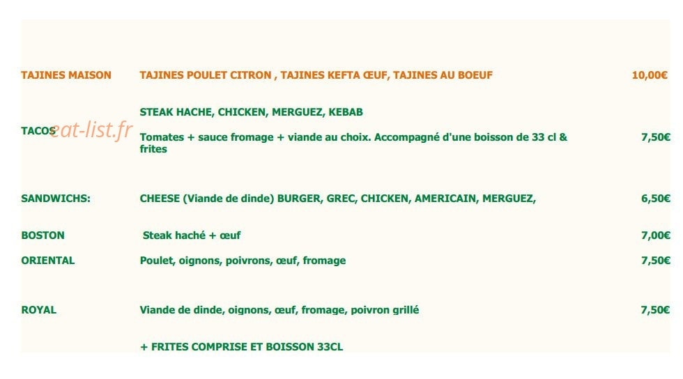 Palazio pizza — carte page 5