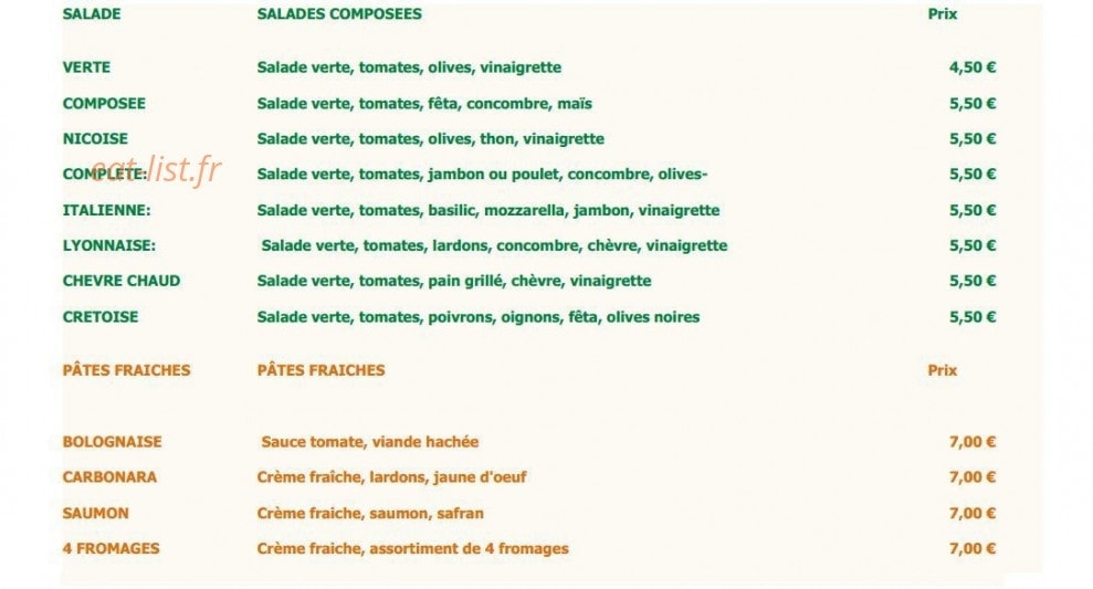 Palazio pizza — carte page 3