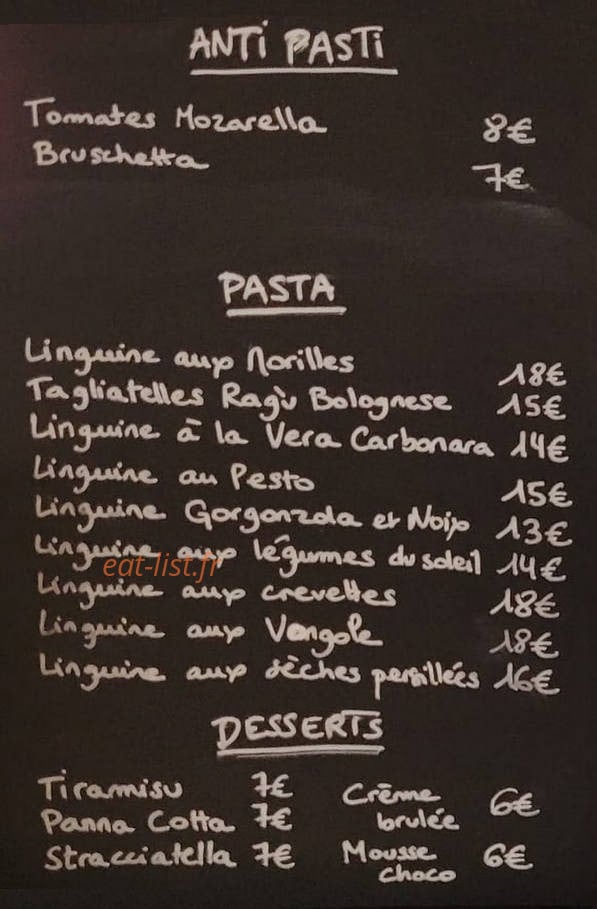 Pasta & Basta — carte page 1