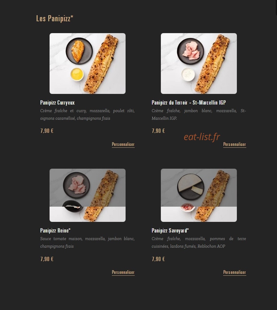 Pizza Cosy — carte page 5