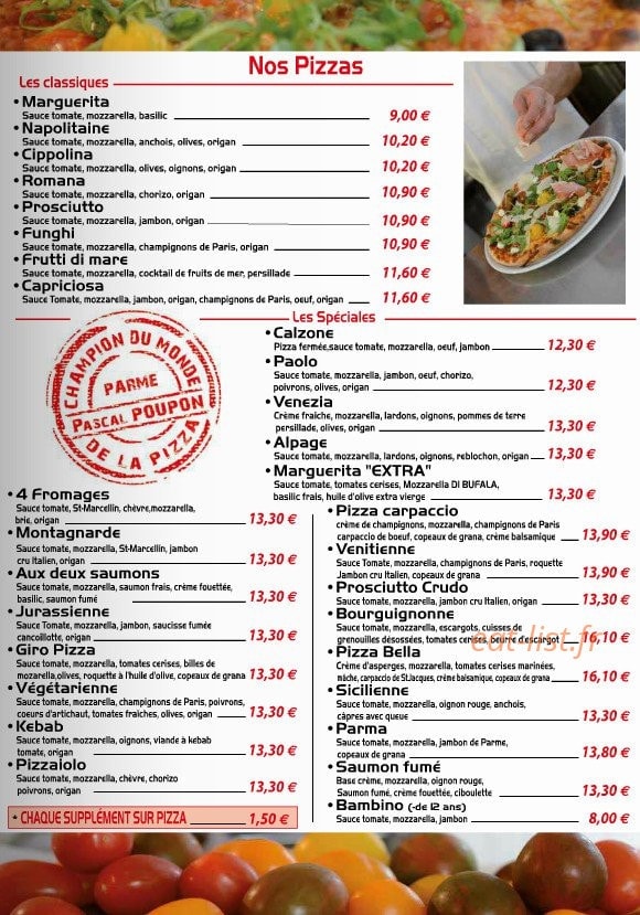 Pizza Paolo — carte page 5