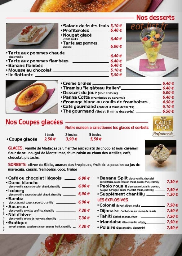 Pizza Paolo — carte page 8