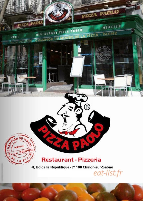 Pizza Paolo — carte page 1