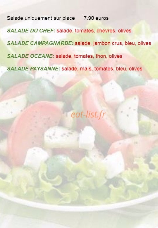 Pizza Show — carte page 3