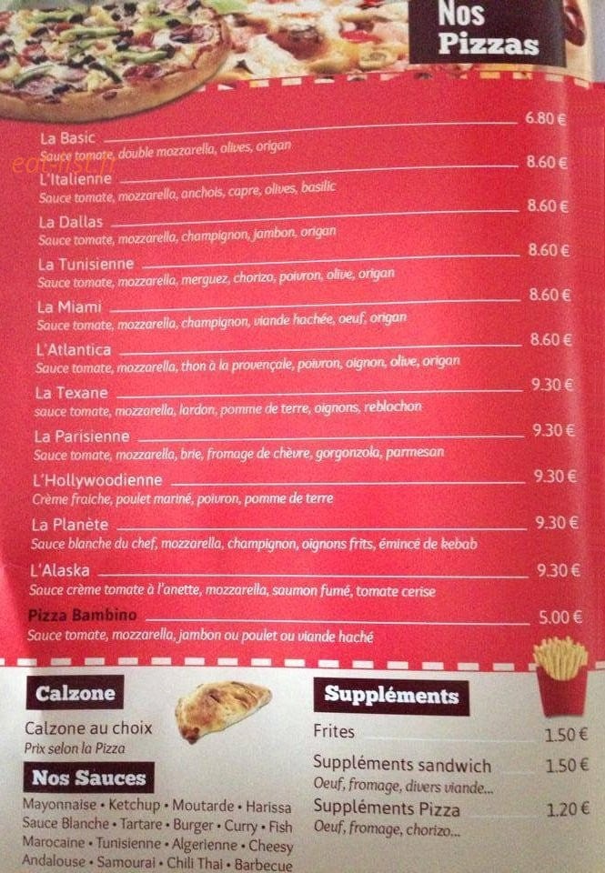 Planete food — carte page 2