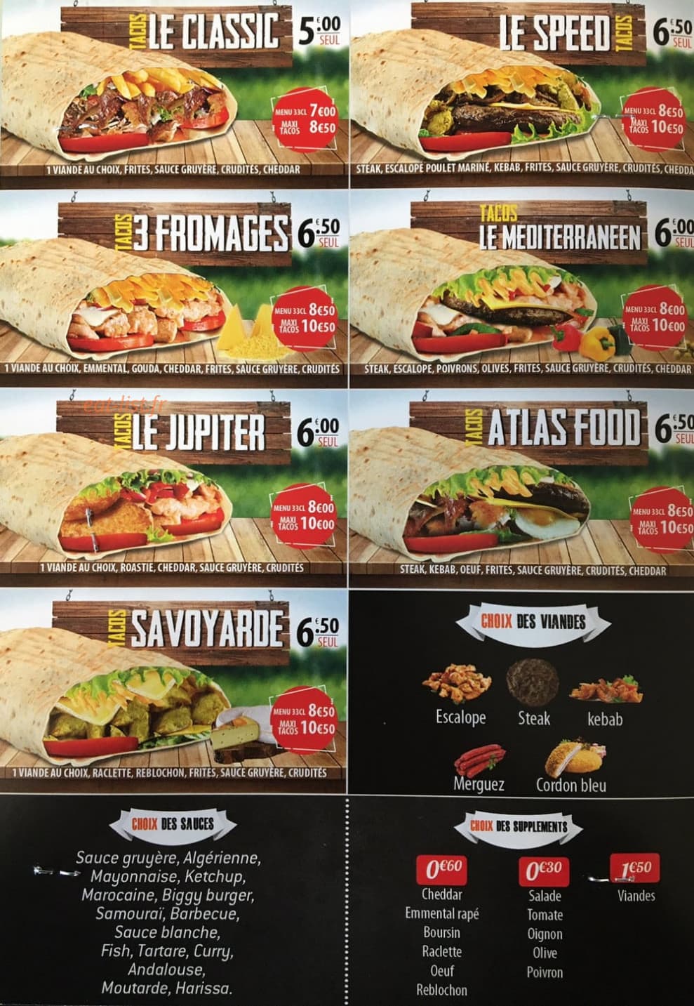 Proxi food — carte page 2