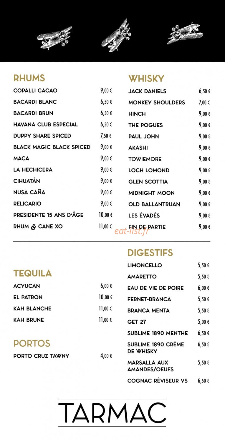 Tarmac — carte page 13