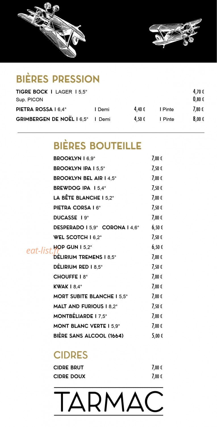 Tarmac — carte page 9