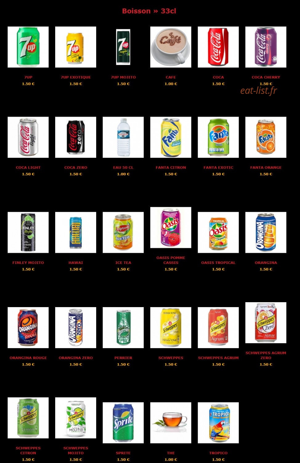 Street Food — carte page 24
