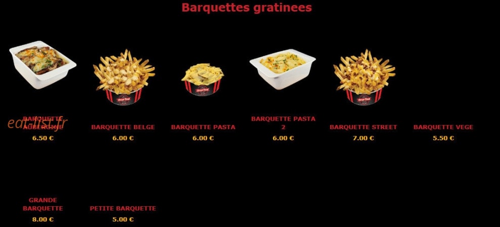 Street Food — carte page 14