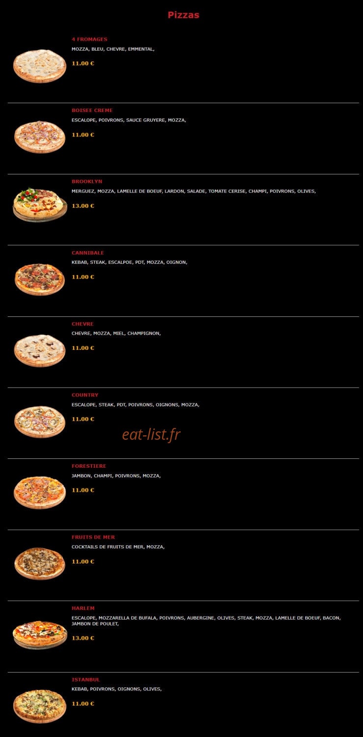 Street Food — carte page 2