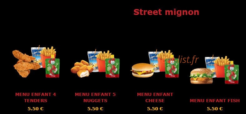 Street Food — carte page 5