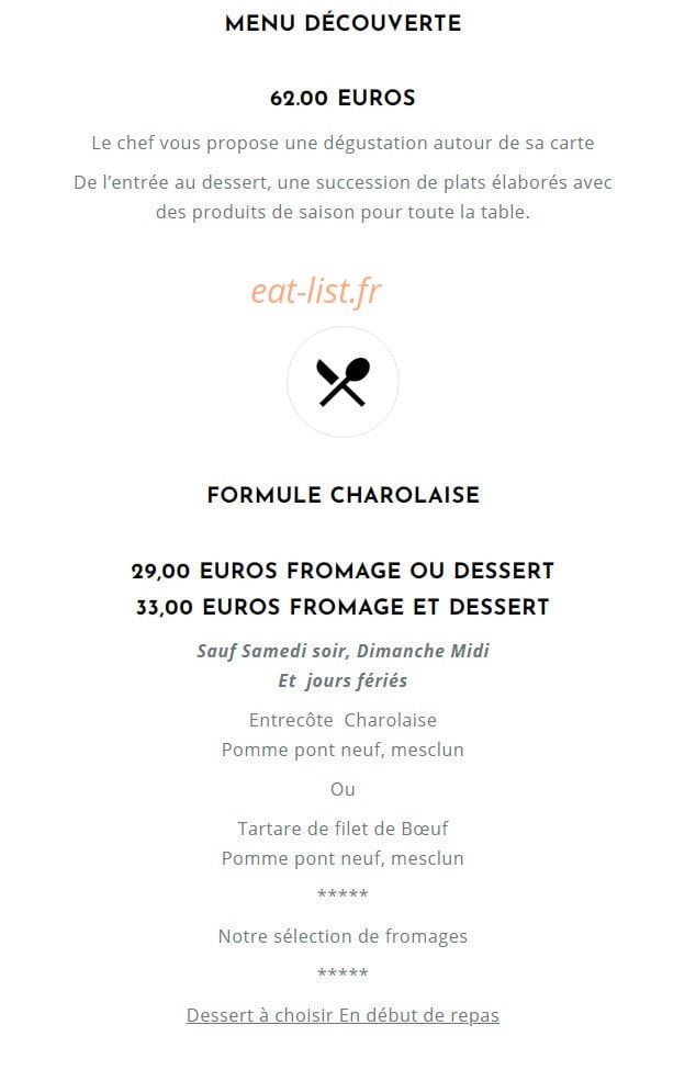 Auberge de Briant — carte page 4
