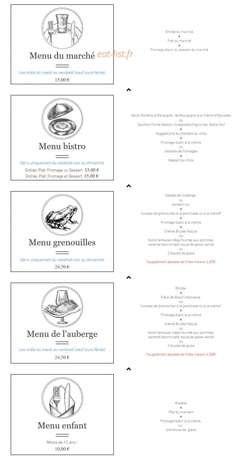 Le Vieux Chêne — carte page 1