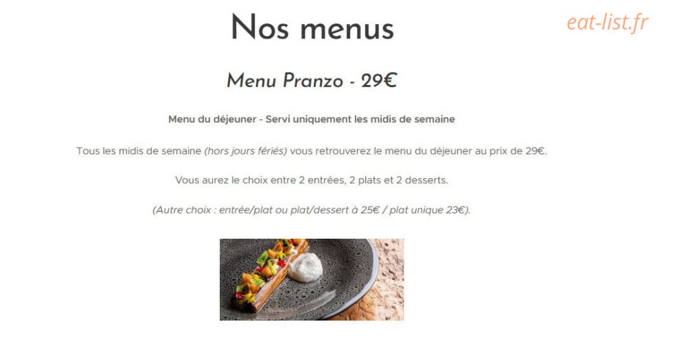 JK Restaurant — carte page 1