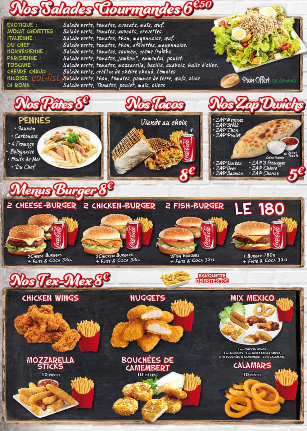 Allo Pizza — carte page 3