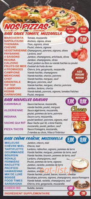 Foodtime — carte page 3