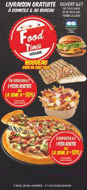Foodtime — carte page 1