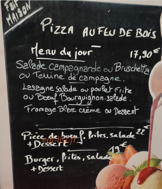 Le Bistrot d'Aurel — carte page 1