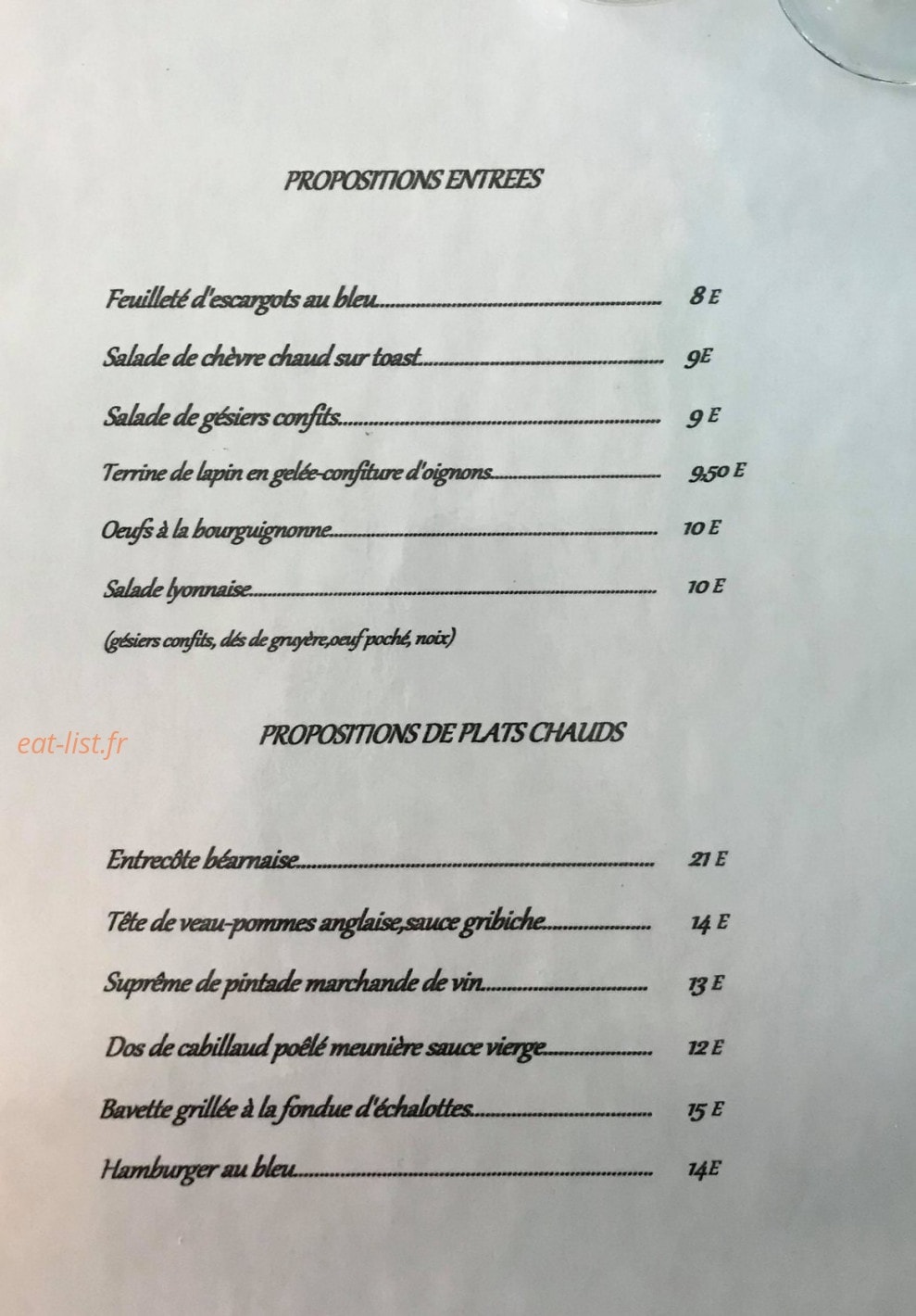 Le Bord'o — carte page 1