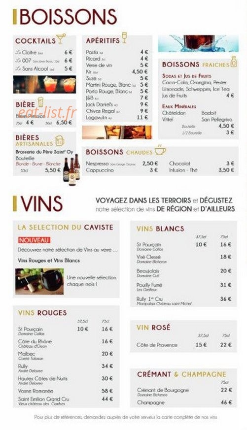 Le Cloître — carte page 5