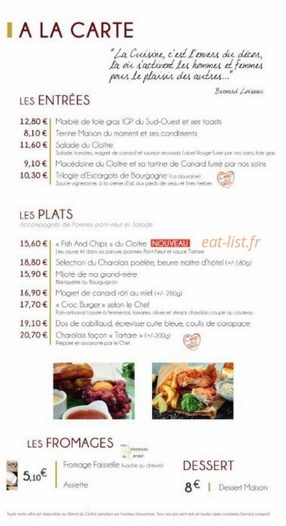 Le Cloître — carte page 4