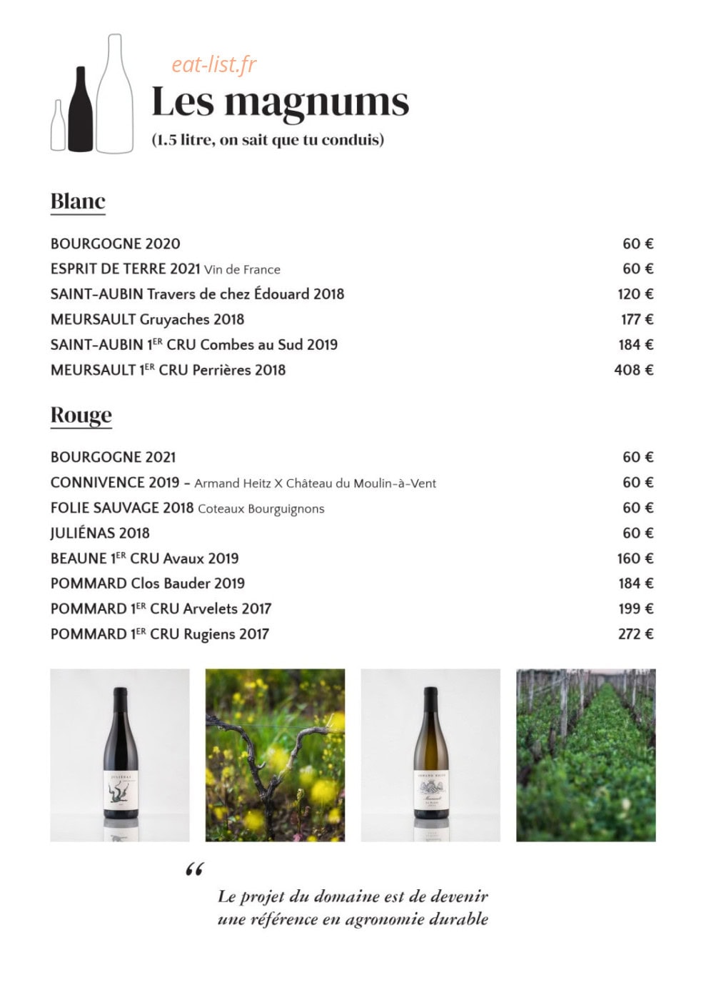 Chez Armand — carte page 6