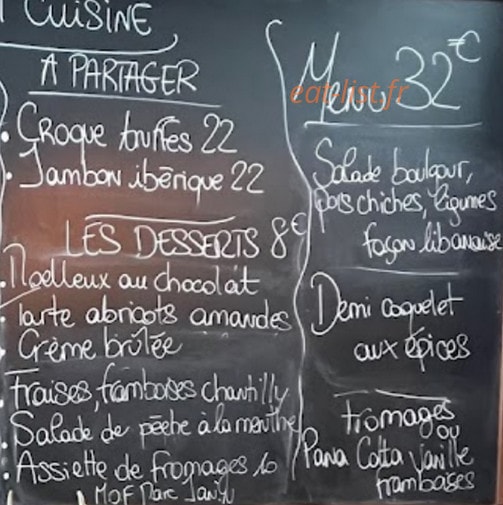 Cave et Cuisine — carte page 2