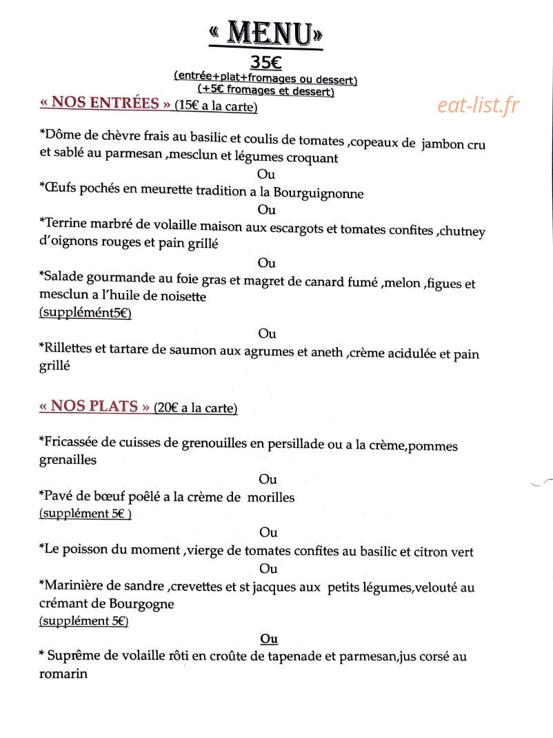 Le Beauregard — carte page 1