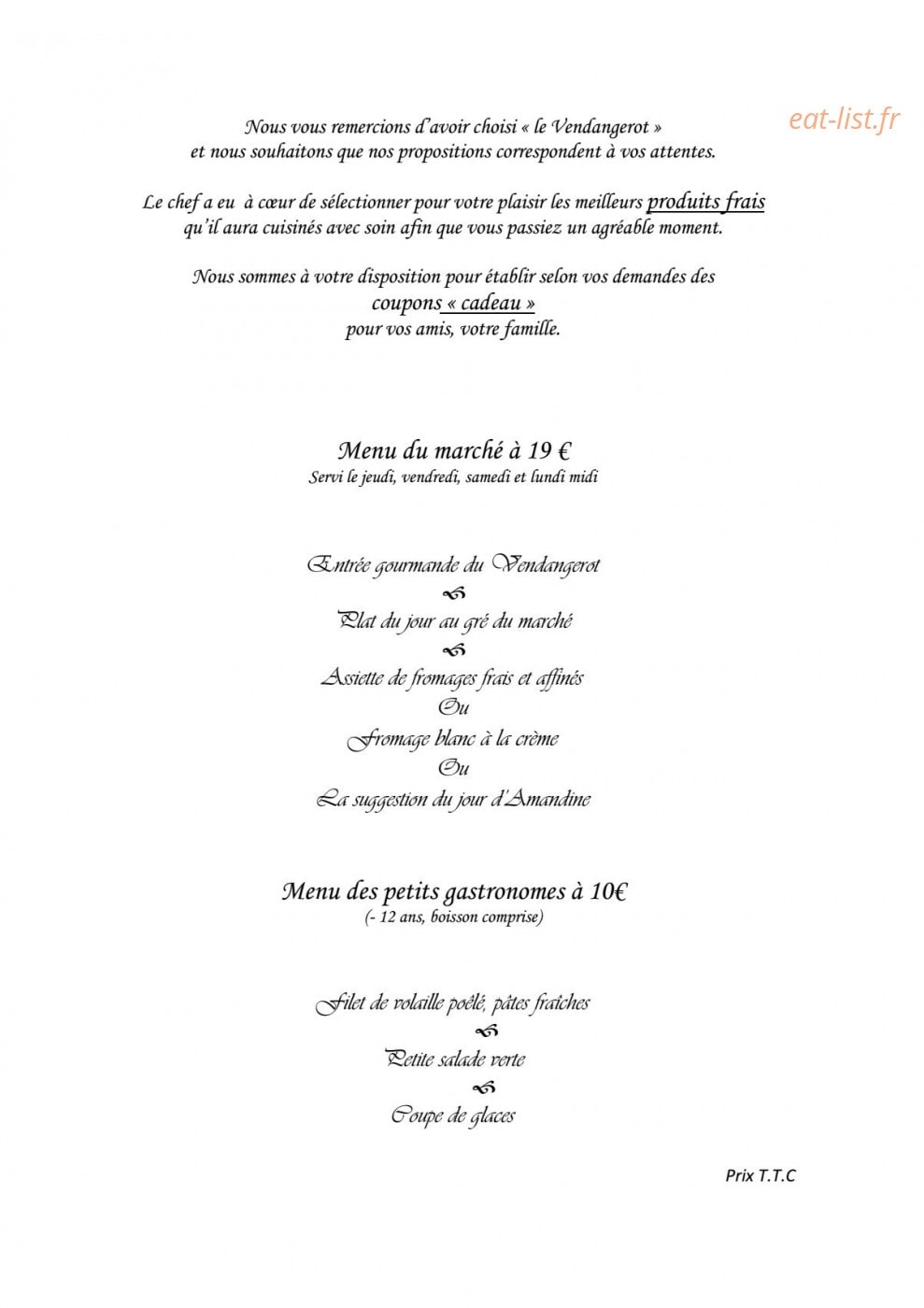 Le Vendangerot — carte page 1