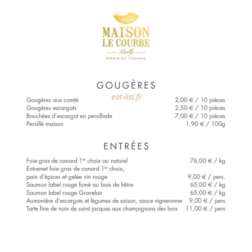 Maison Le Courbe — carte page 1