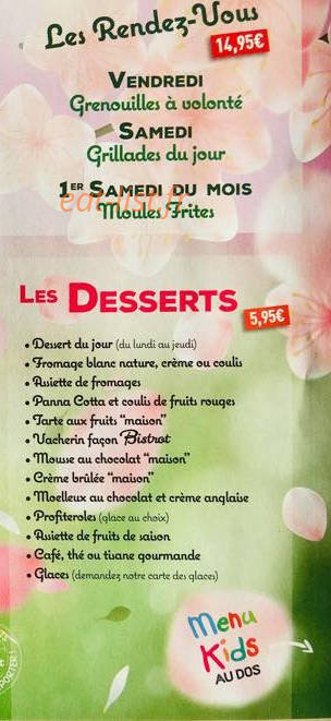 Bistrot du marché — carte page 3