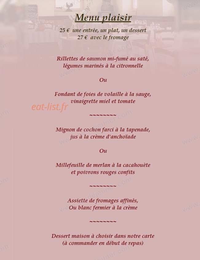 L'Auberge de Vigny — carte page 4