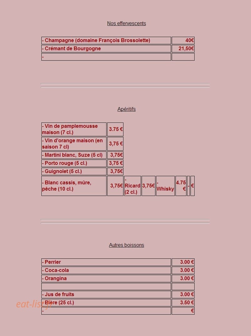 L'Auberge de Vigny — carte page 3