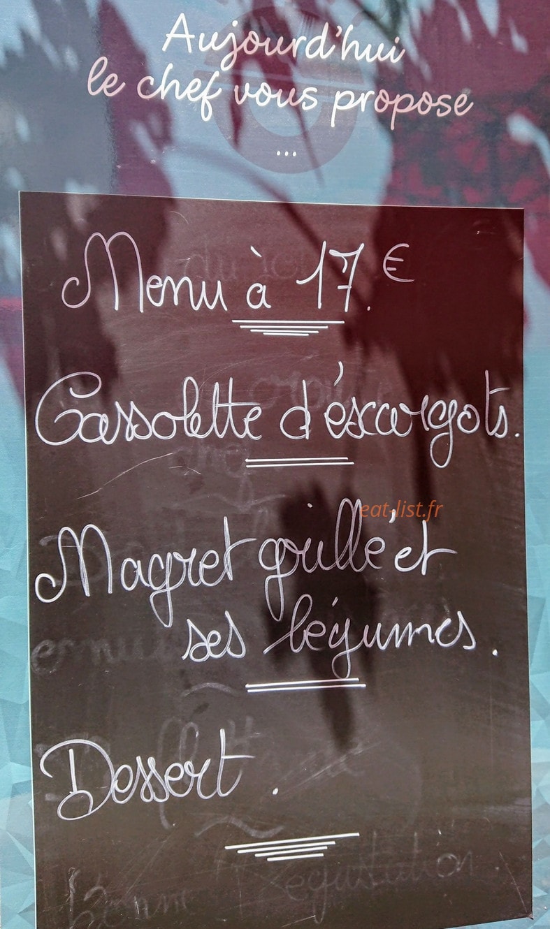 Resto gourmand — carte page 2