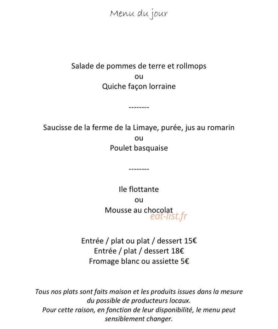 Les Bons Vivants — carte page 1