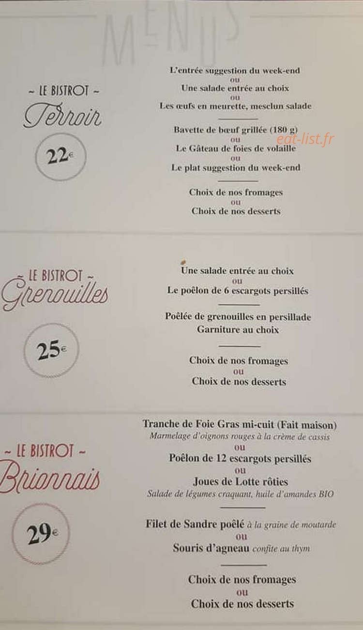 Le Bistrot Du Marché — carte page 2