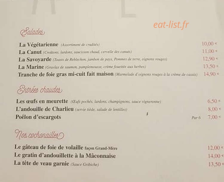 Le Bistrot Du Marché — carte page 4