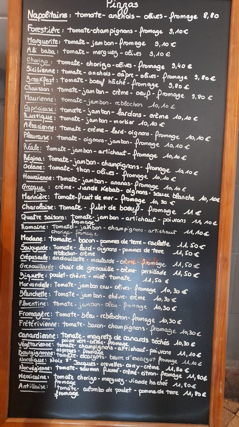 La Florentine — carte page 1