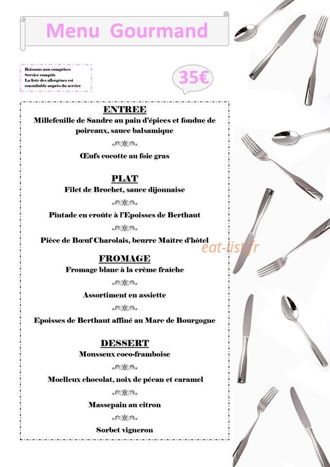 Aux Berges de Thil — carte page 1