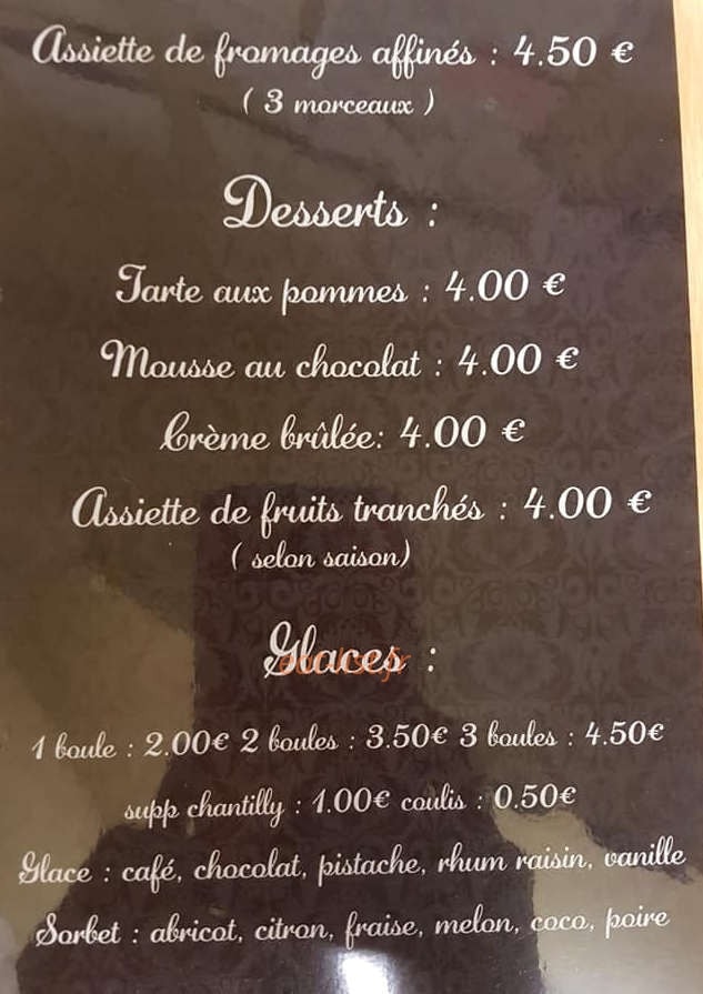 Chez la Mère Michel — carte page 4