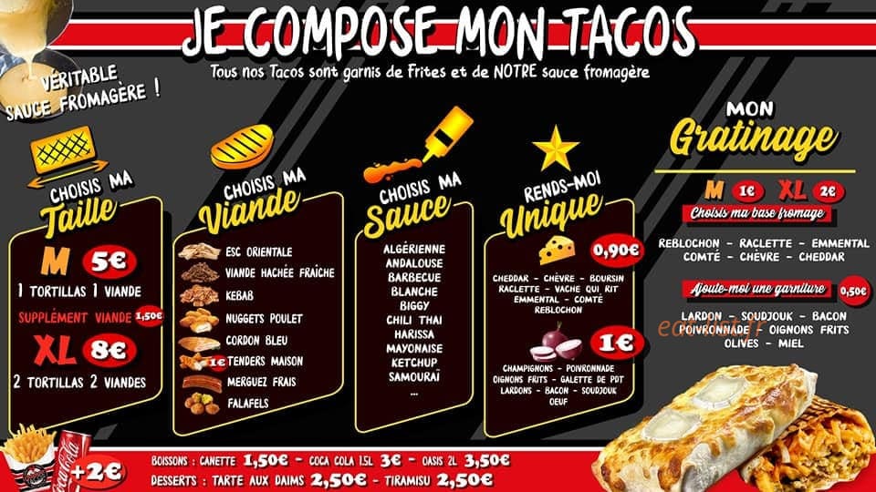 Chicken Tacos — carte page 2