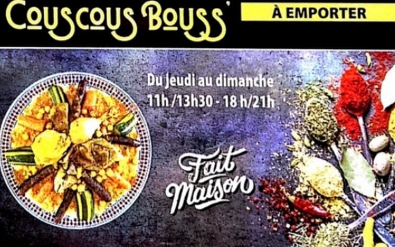 Couscous Bouss — carte page 1