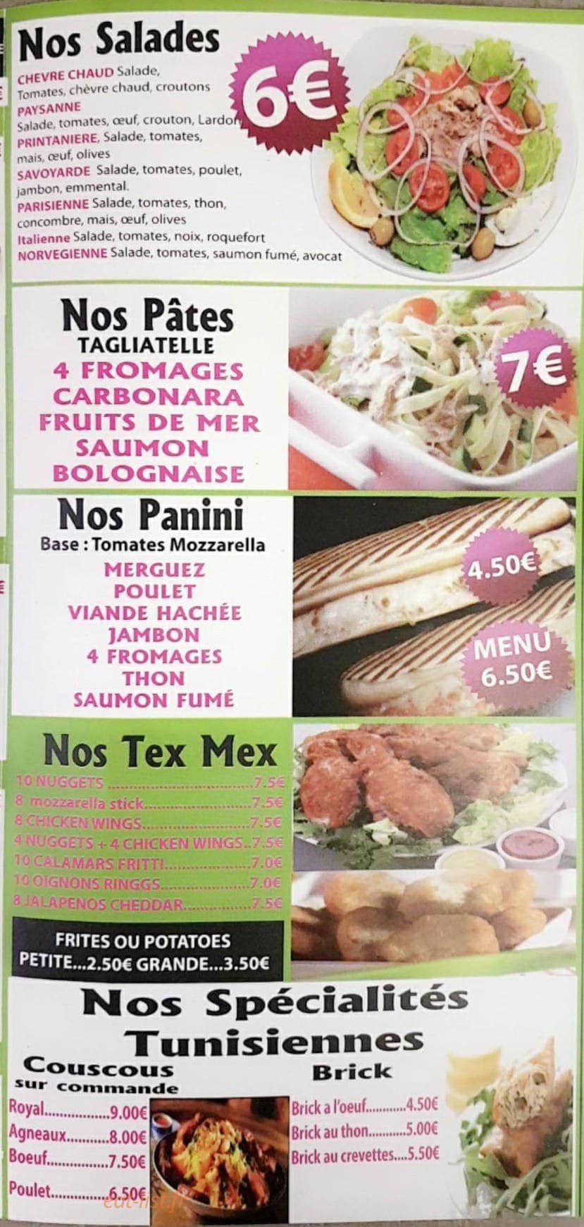 Dolce pizz — carte page 2