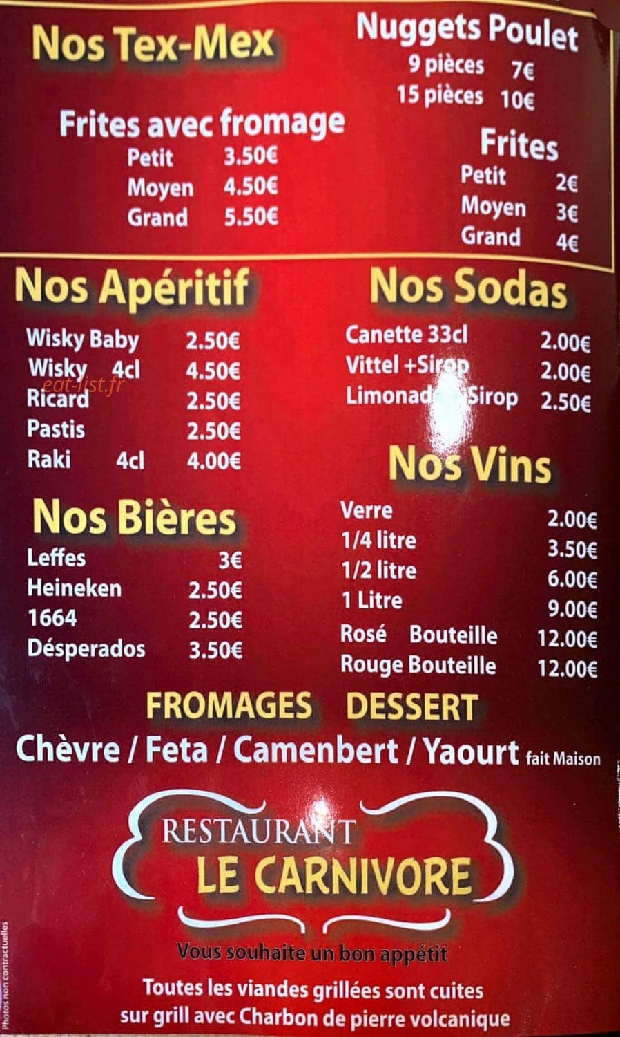 Le Carnivore — carte page 4