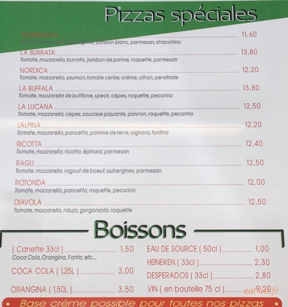 Pizza Lucania — carte page 3