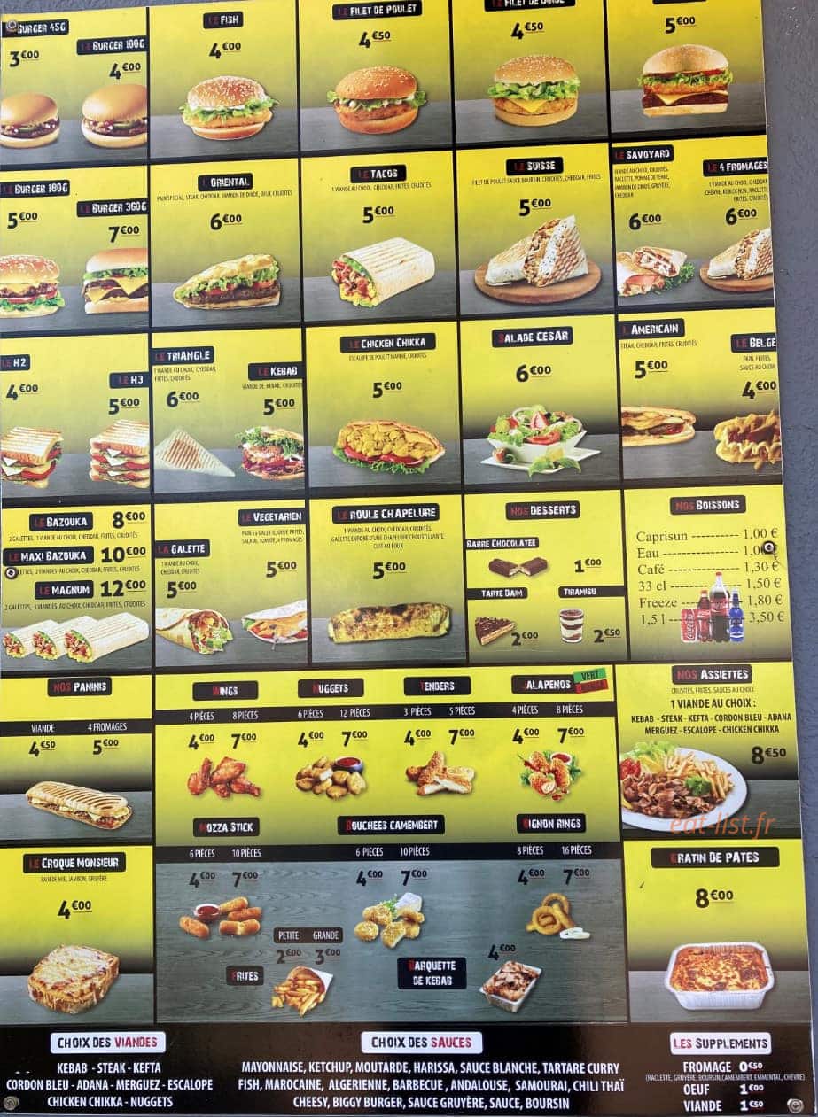 Royal Tacos — carte page 2